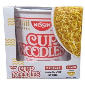 ISSI Red & White Cup Noodles Ramen Cup Spoon - 2 Piece Set